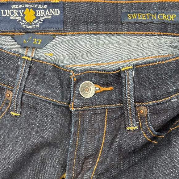 Lucky Brand Women’s Dark Wash Sweet N Crop Jeans | Size 4 - Picture 11 of 11